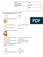 Soal PTS Kelas 1 Tema 1 Sub 3 Dan 4