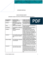 Interview Protocol: Group Member Questions Asked Insights Gained (NOT THEIR ANSWERS)