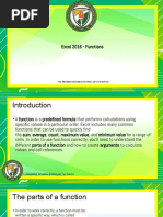 Excel 2016 - Functions