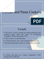 Cereals and Pasta Cookery