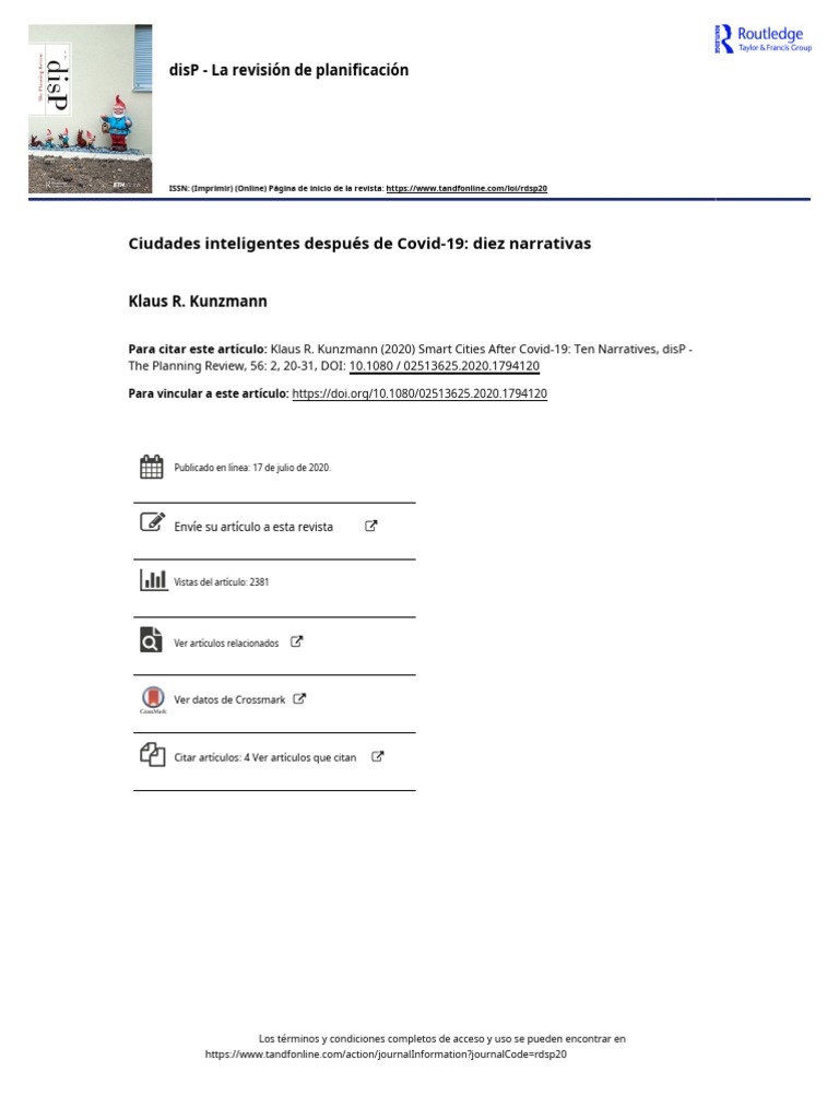 Smart Cities After Covid 19 Ten Narratives - En.es | PDF | Alemania ...