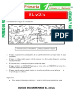 El Agua para Primero de Primaria