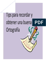 Tips de reglas de Ortografía