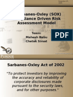 A Sarbanes-Oxley (SOX) Compliance Driven Risk Assessment Model