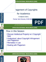 Management of Copyright For Academics by Dr. Kalpana Sastry