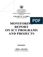 Monitoring On Ict Programs and Projects: Grade Iv-Narra