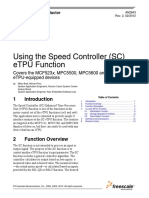 Using The Speed Controller (SC) eTPU Function: Covers The MCF523x, MPC5500, MPC5600 and All eTPU-equipped Devices