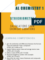 General Chemistry 1: Stoichiometry1