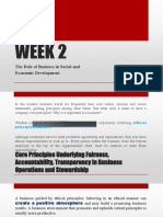 Week 2: The Role of Business in Social and Economic Development