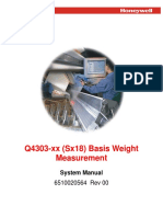Q4303-xx (Sx18) Basis Weight Measurement: System Manual