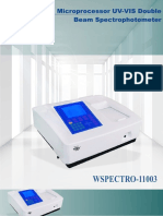 Microprocessor Uv-Vis Double Beam Spectrophotometer Wspectro-11003