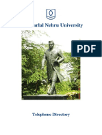 Jawaharlal Nehru University: Telephone Directory