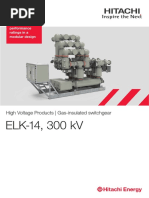 ELK-14, 300 KV: High Voltage Products - Gas-Insulated Switchgear