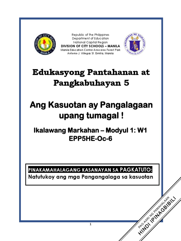 HE Q2 Module1 | PDF