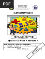 Mathematics 5: Decimals Matter!