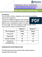 Quantitative Data Analysis Homework Help 