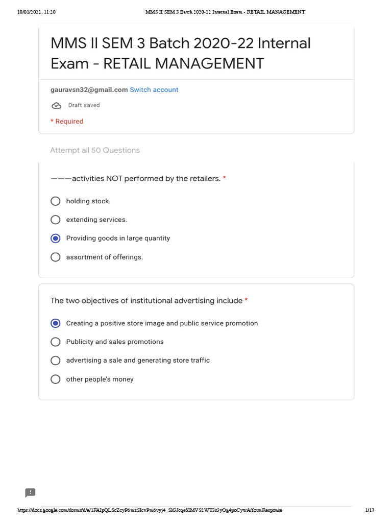 Retail Management Final Exam Pdf Retail Brand