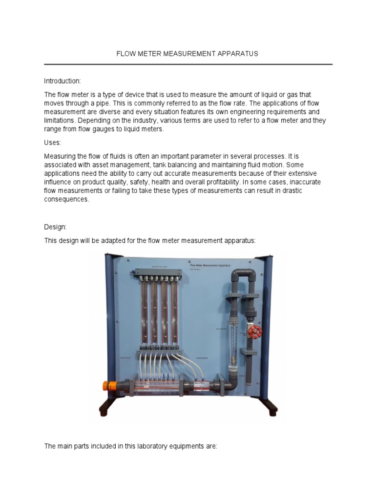 Flowmeters | PDF | Home & Garden | Science & Mathematics