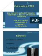 Low-intensity pulsed ultrasound for treatment of delayed unions and nonunions. Peter Nolte