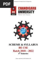 Scheme & Syllabus: Be Cse Batch 2018 - 2022