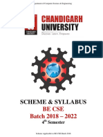 Scheme & Syllabus: Be Cse Batch 2018 - 2022