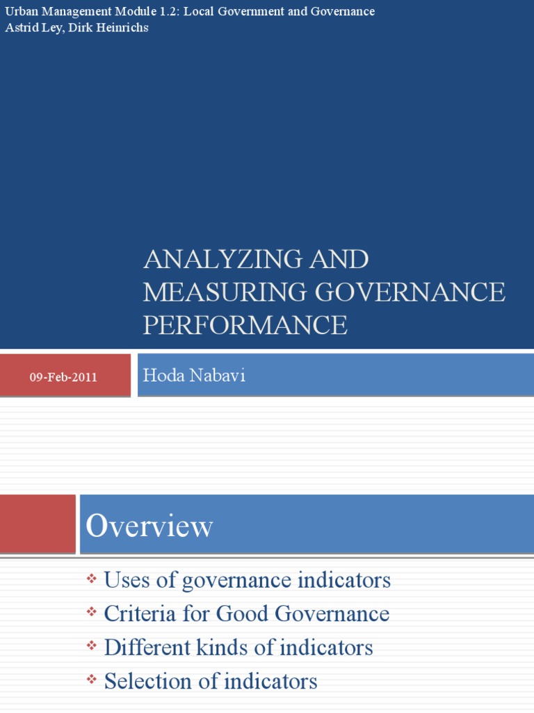 Analyzing and Measuring Governance Performance-Recap | PDF | Business