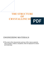 The Structure OF Crystalline Solids