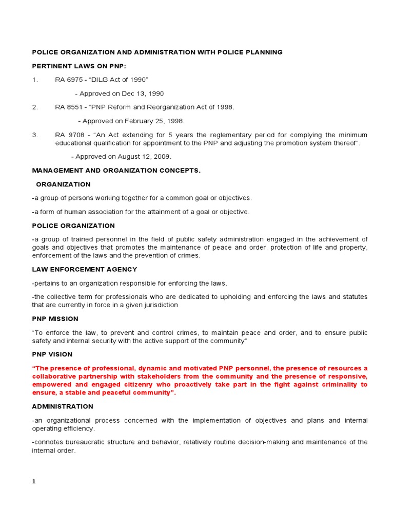 Police Admin & Planning Guide | PDF | Military Rank | Police