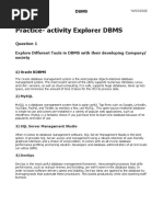 DBMS Assignment