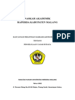 NASKAH AKADEMIK (Rancangan Peraturan Daerah) Tentang Cagar Budaya Kabupaten Malang