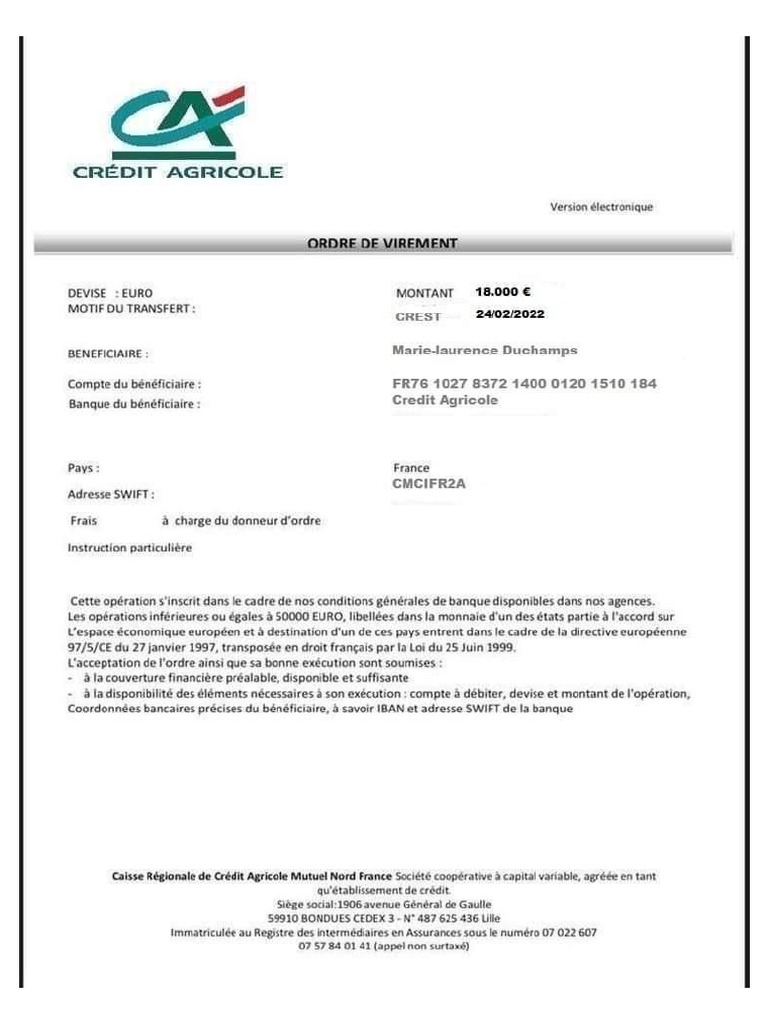 comment effectuer un virement bancaire credit agricole