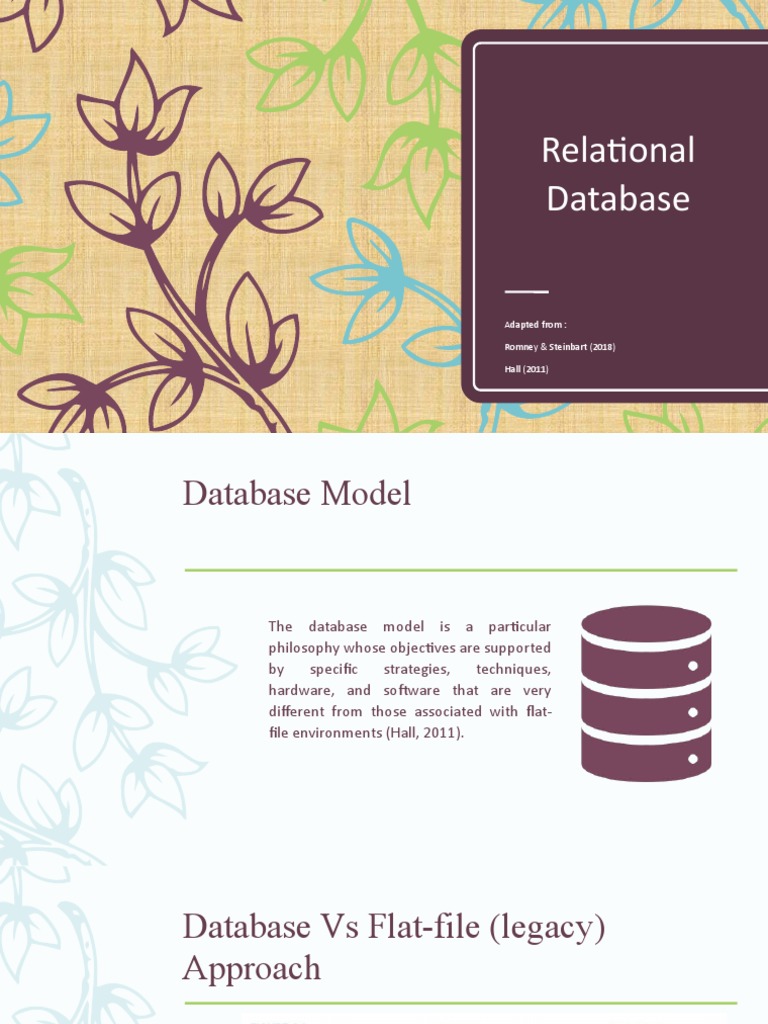 The Evolution of Database Models: From Flat Files to Relational ...