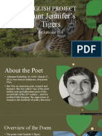 English Project: Aunt Jennifer's Tigers