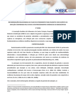 Recomendações para procedimentos cirúrgicos e endoscópicos em pacientes com COVID-19