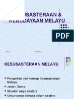 KESUSASTERAAN & KEBUDAYAAN MELAYU