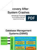 Recovery strategies after system crashes