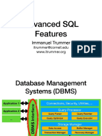 Advanced SQL Features: Immanuel Trummer