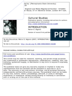 Cultural Studies: To Cite This Article: Walter D. Mignolo (2007) : INTRODUCTION, Cultural Studies, 21:2-3