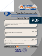 Agenda Lanzamiento Del Congreso