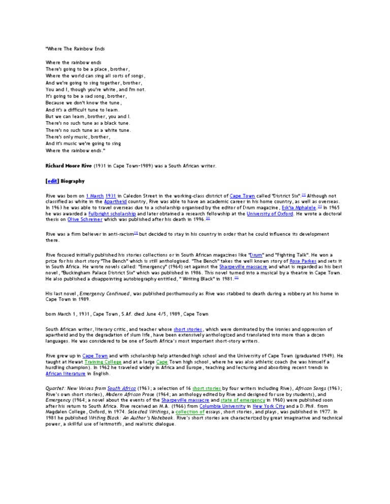 Short essay rainbow image