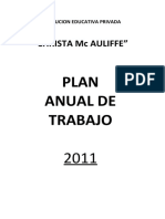 Plan Anual de Trabajo 2011