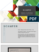 Scamper: Submitted To:-Dr. Sridhar Manohar Submitted By: - Khyati Tiwari