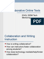 Collaborative Online Texts: ENGL 505M Tech Mentoring