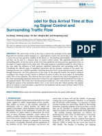 A Prediction Model For Bus Arrival Time at Bus Stop Considering Signal Control and Surrounding Traffic Flow