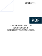Certificado de Existencia y Representación Legal Disproel 2021