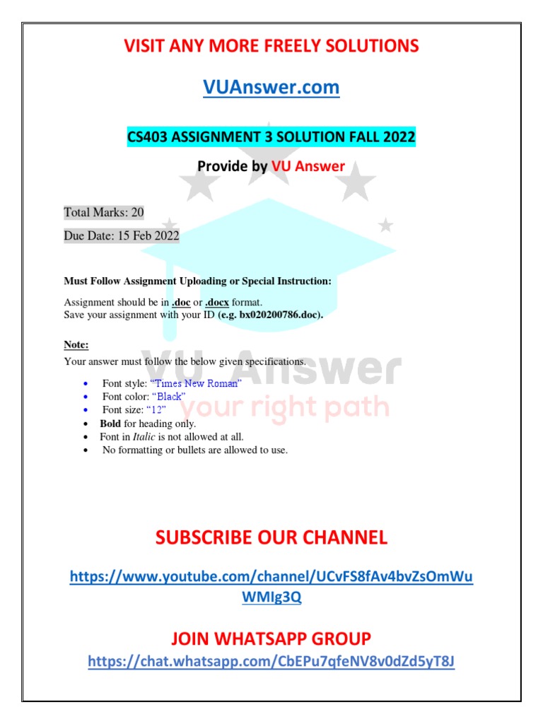SQL Assignment Solutions for CS403 | PDF | Information Retrieval | Data ...
