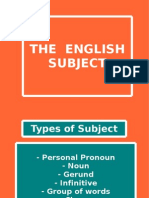 The English Subject
