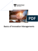 Basics of Innovation Management