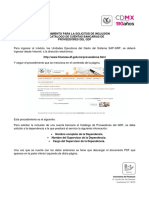 Solicitud de inclusión de cuenta bancaria al catálogo de proveedores del GDF