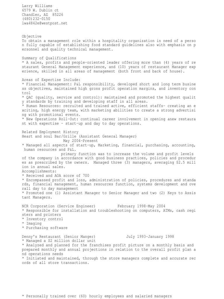 General Manager | PDF | Employment | Business